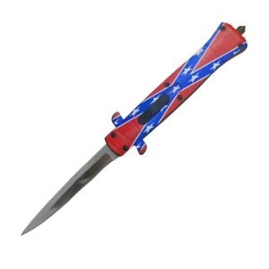 9 Zoll Flag Stiletto OTF Springmesser
